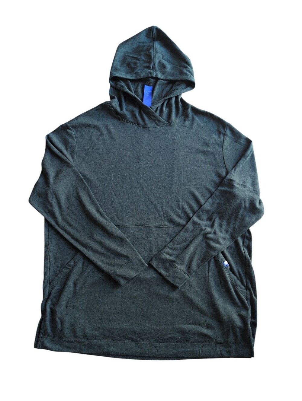 Kit And Ace Men's Hoodie Pullover, Pockets, Wool Blend Size Large Army Green